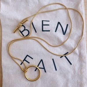 Madewell adjustable ring choker necklace